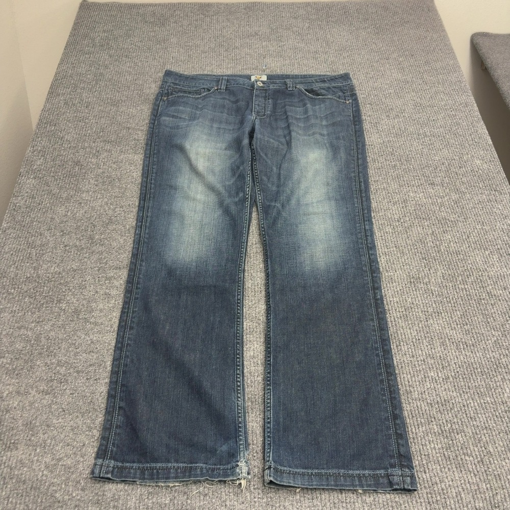 Antik Denim Jeans Mens 44 Blue Cotton Embroidered Distressed Y2K Western Style